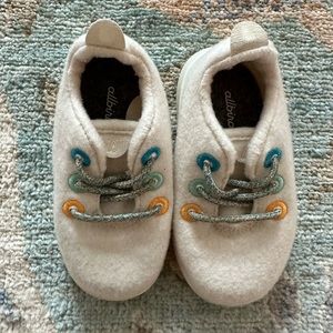 Allbirds - wool sneakers, machine washable size 6T (found they ran a bit small)